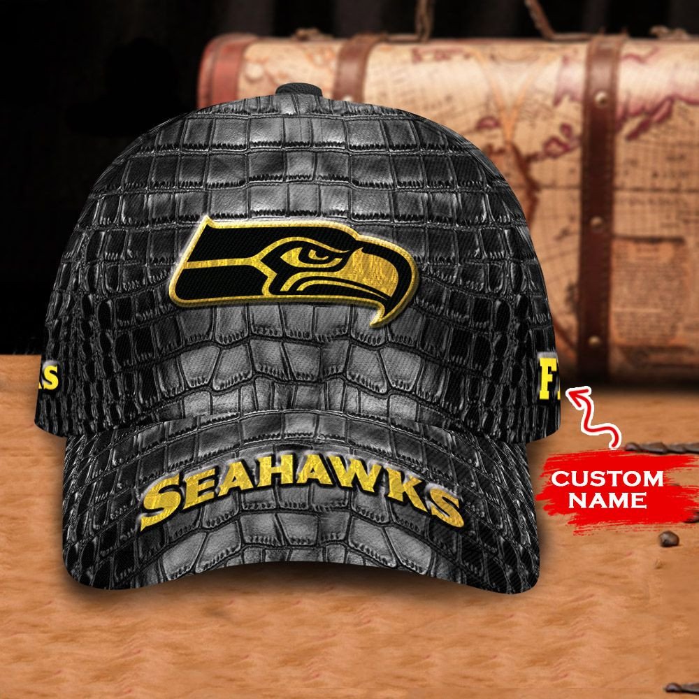 HOT Seattle Seahawks Printed Luxury NFL Custom name Hat