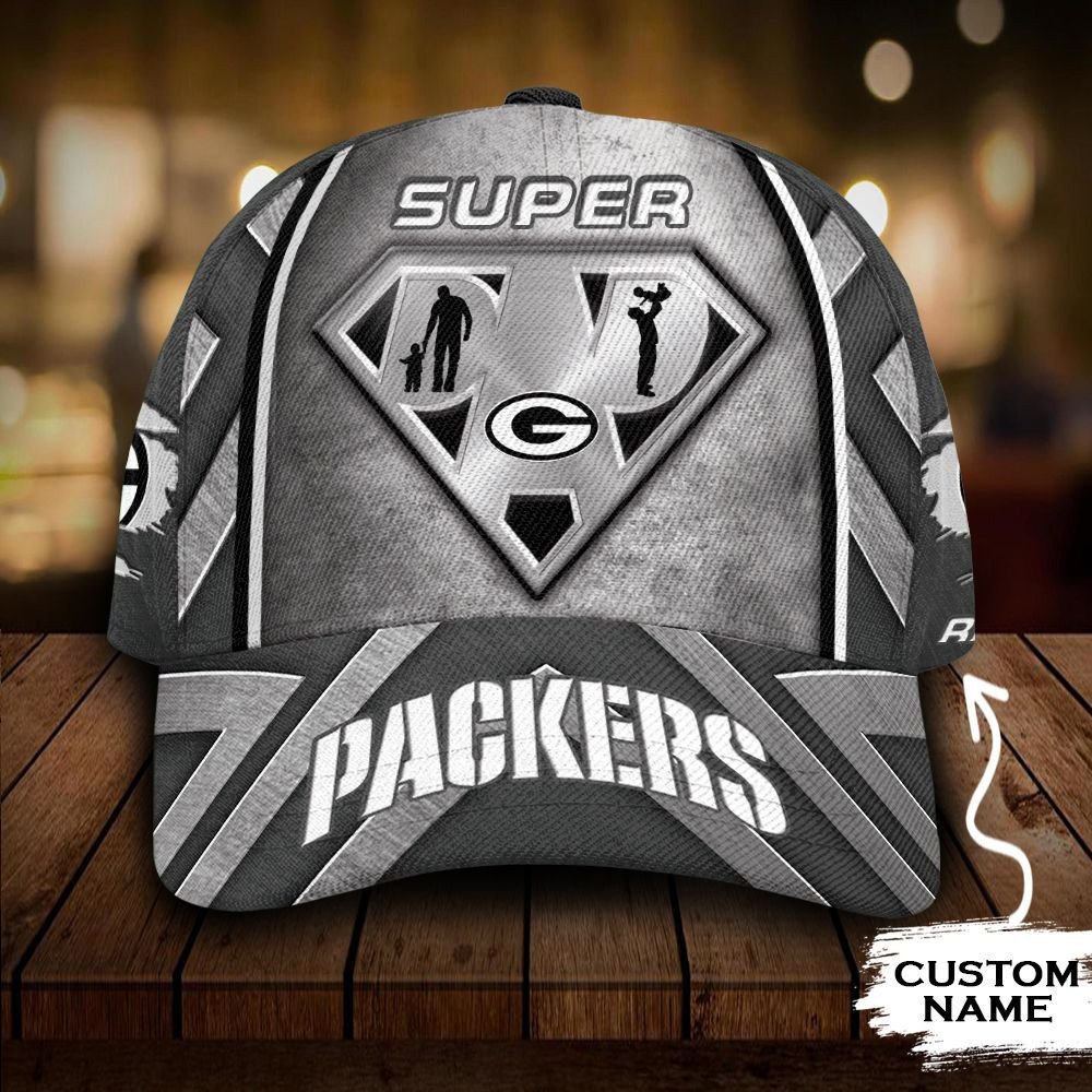 HOT Green Bay Packers NFL Superman Dad Custom name Hat
