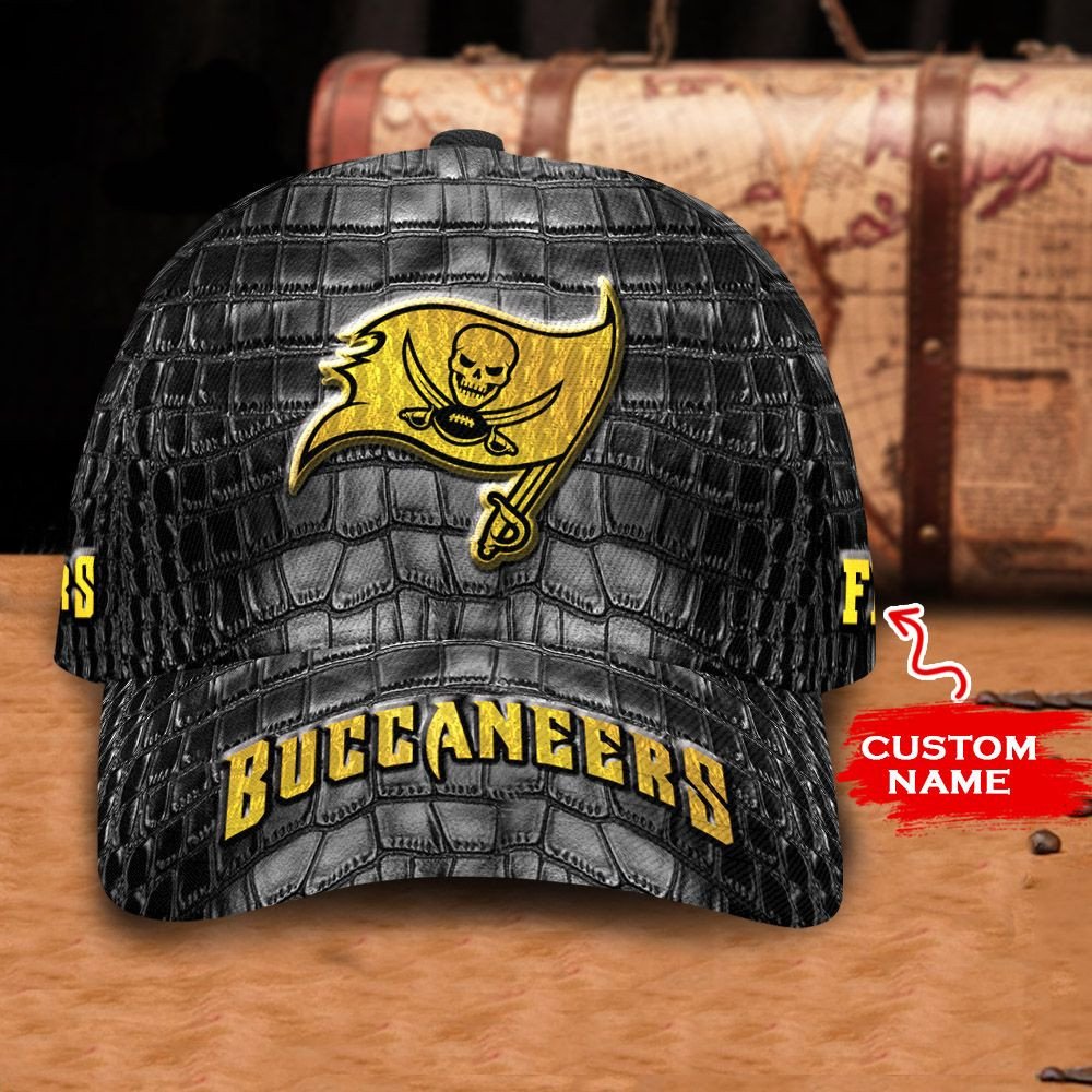 HOT Tampa Bay Buccaneers NFL silver Custom name Hat