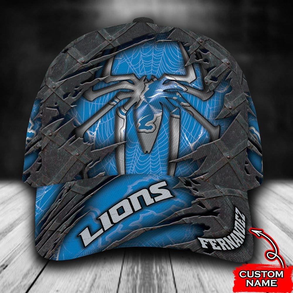 BEST Personalized Detroit Lions Spider Man custom Hat