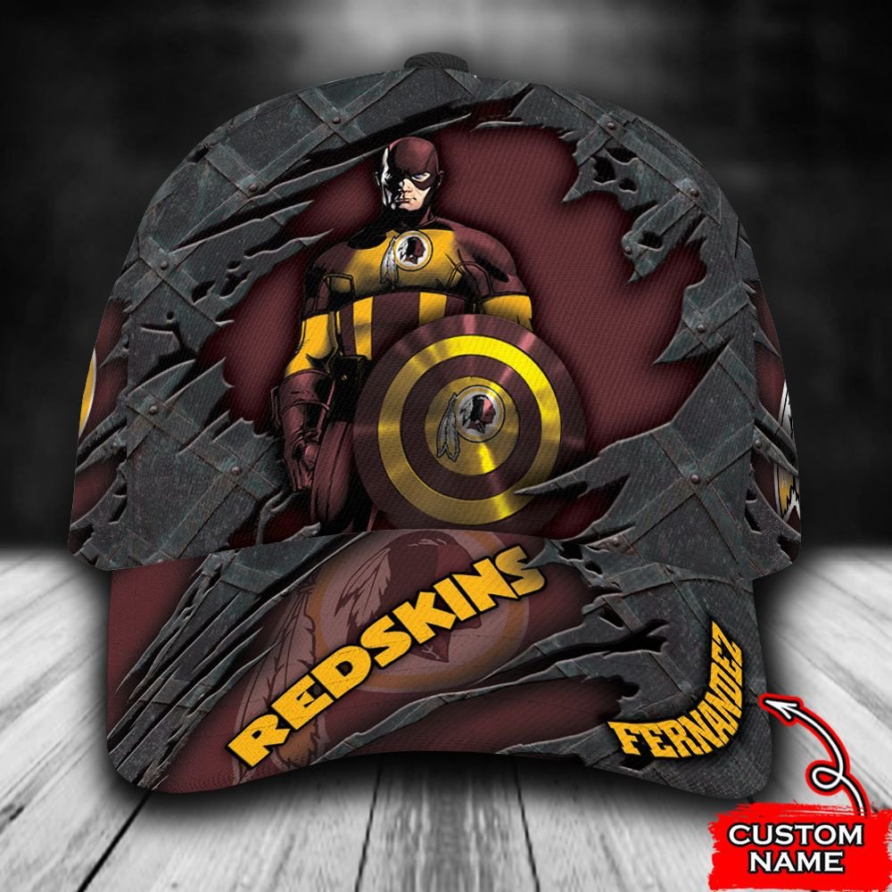 BEST Personalized Washington Redskins Captain America custom Hat