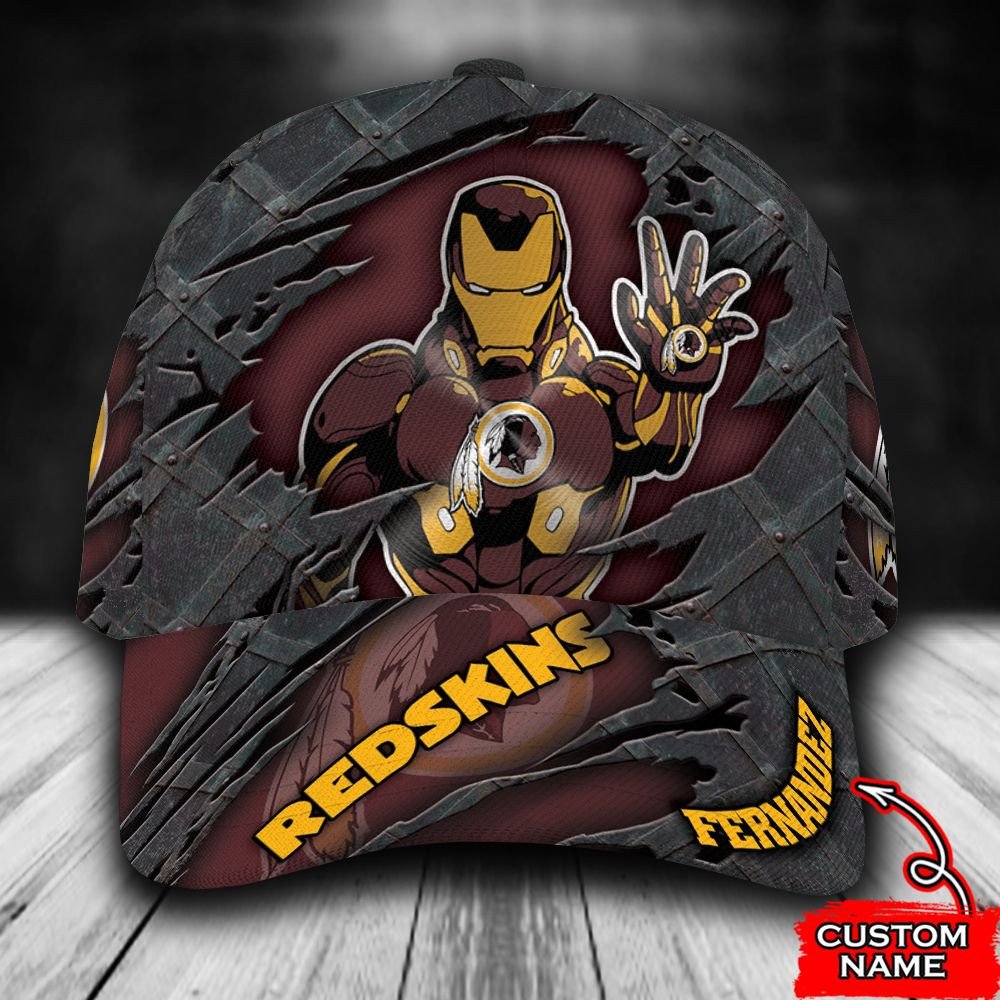 BEST Personalized Washington Redskins Iron Man custom Hat