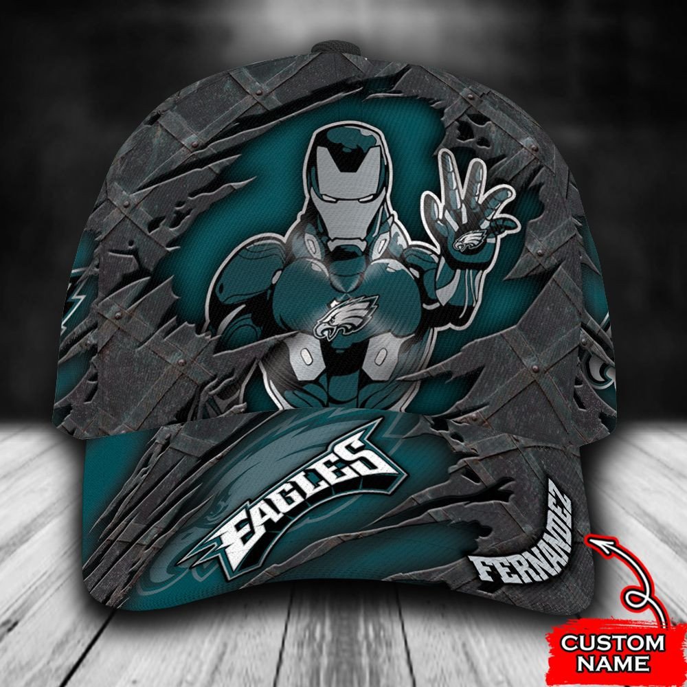 BEST Personalized Philadelphia Eagles Iron Man custom Hat