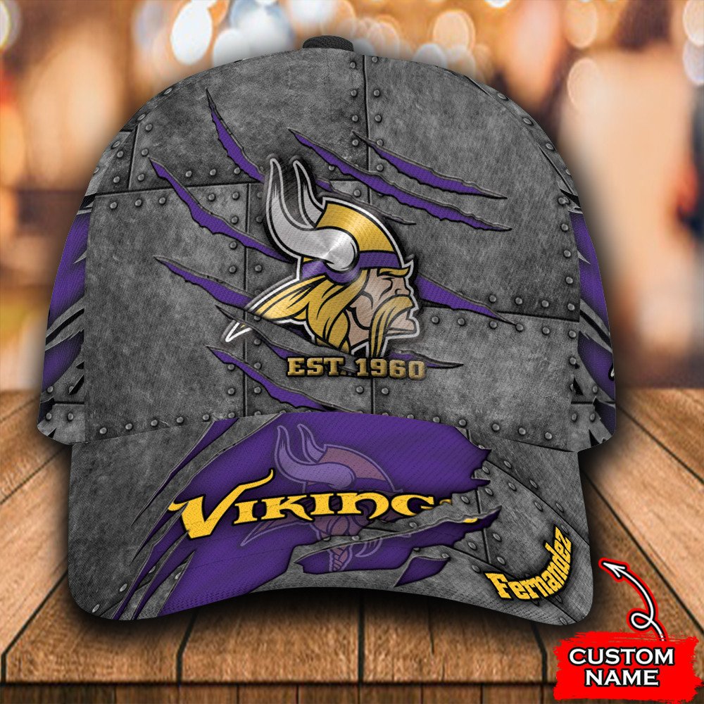 BEST Personalized Minnesota Vikings Est 1960 custom Hat