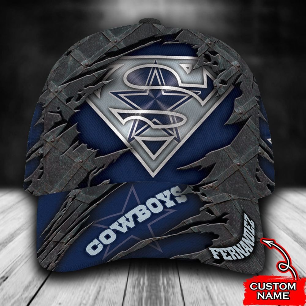 BEST Personalized Dallas Cowboys Superman custom Hat
