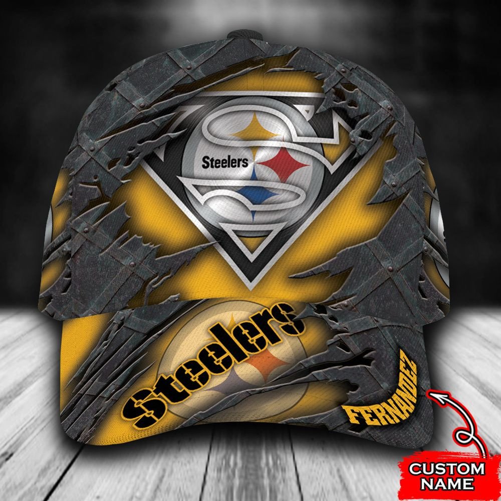 BEST Personalized Pittsburgh Steelers Superman custom Hat