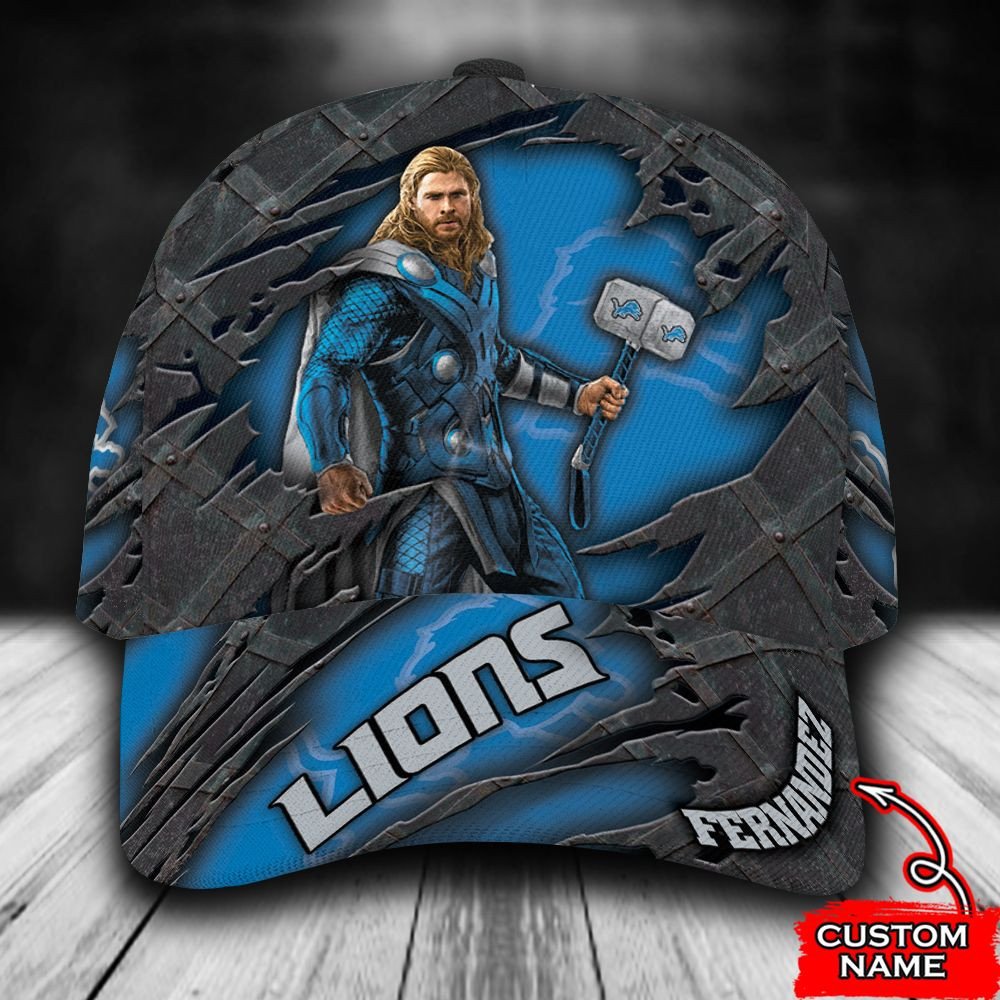 BEST Personalized Detroit Lions Thor custom Hat