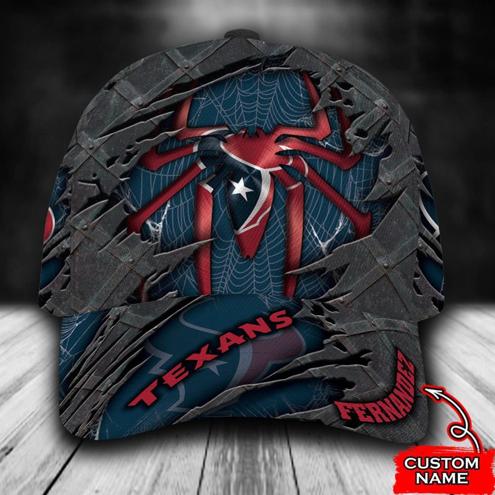 BEST Personalized Houston Texans Spider Man custom Hat