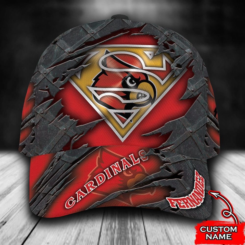 BEST Personalized Louisville Cardinals Superman custom Hat