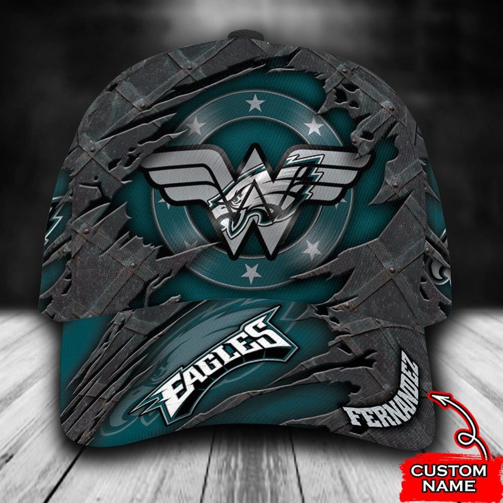 BEST Personalized Philadelphia Eagles Wonder Woman custom Hat