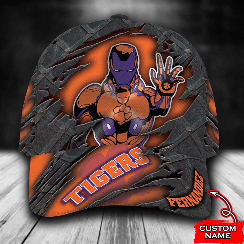 BEST Personalized Clemson Tigers Iron Man custom Hat