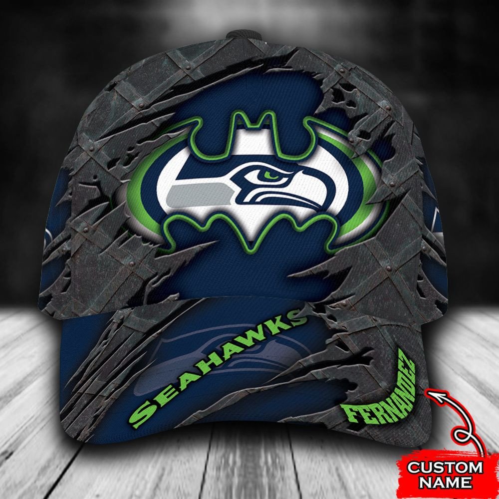 BEST Personalized Seattle Seahawks Batman custom Hat