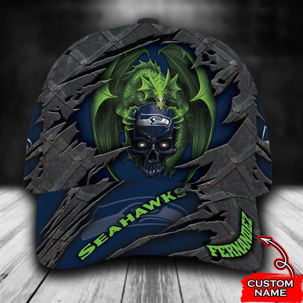 BEST Personalized Seattle Seahawks Dragon custom Hat