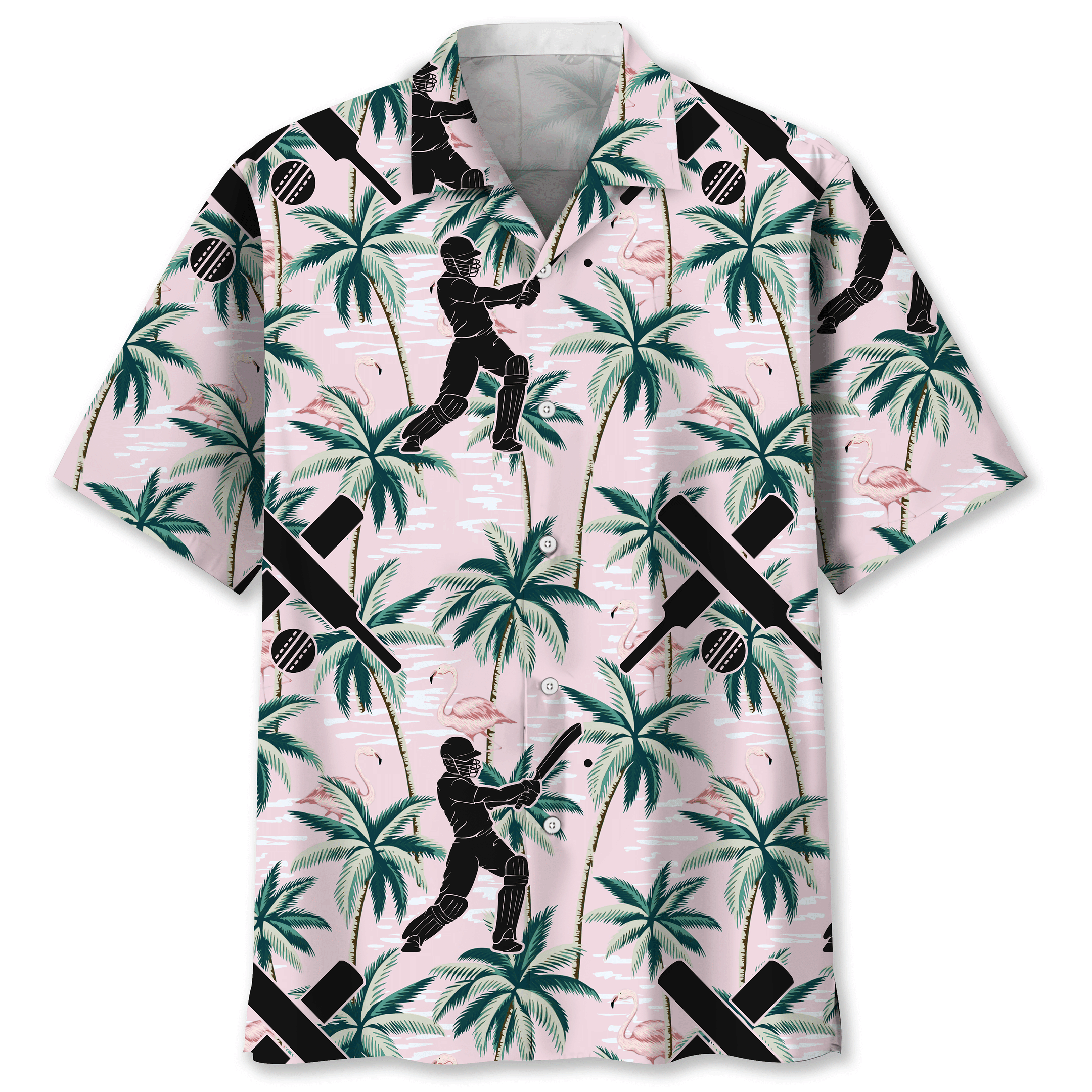 NEW Cricket Tropical Pink Hawaiian Shirt