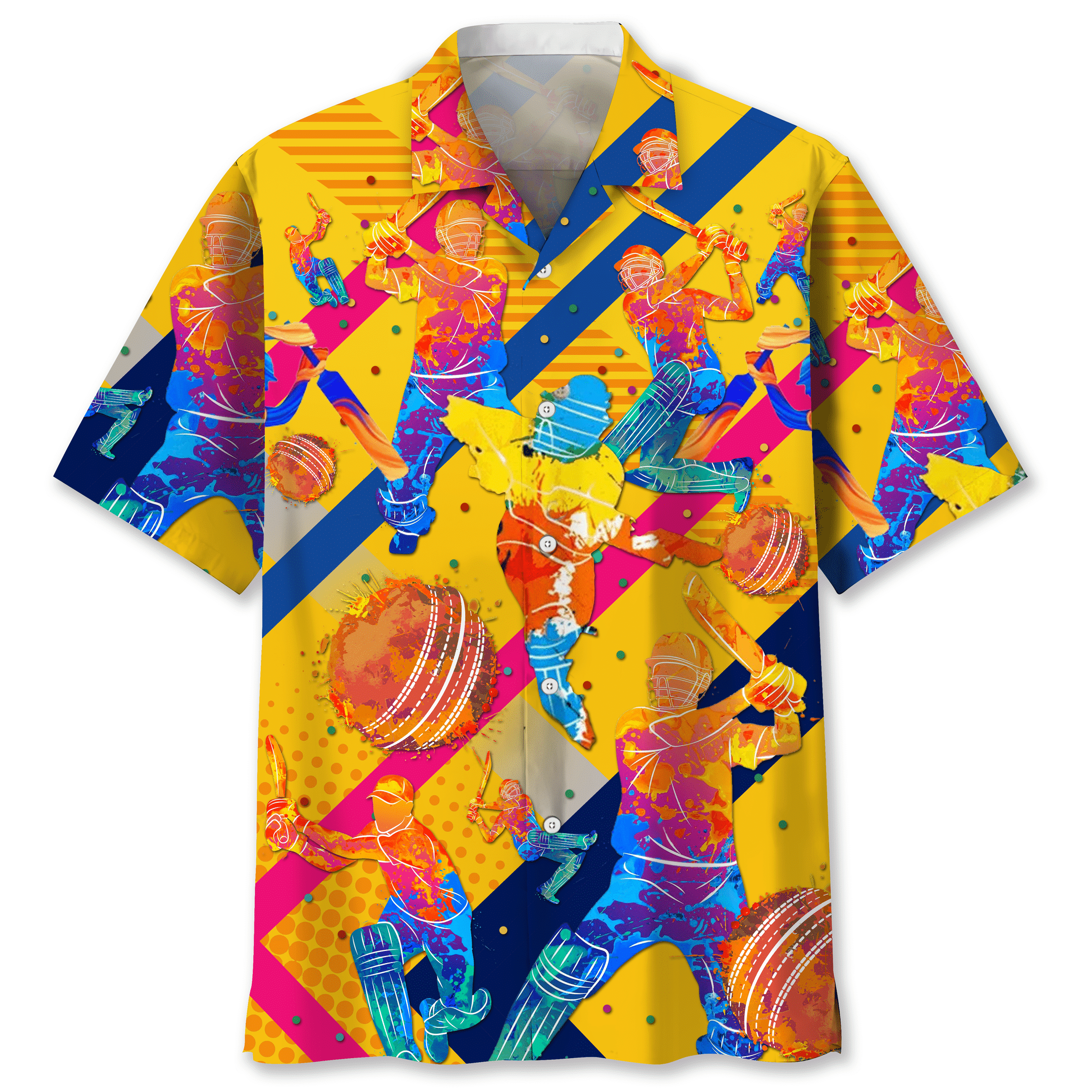 NEW Cricket Color Hawaiian Shirt