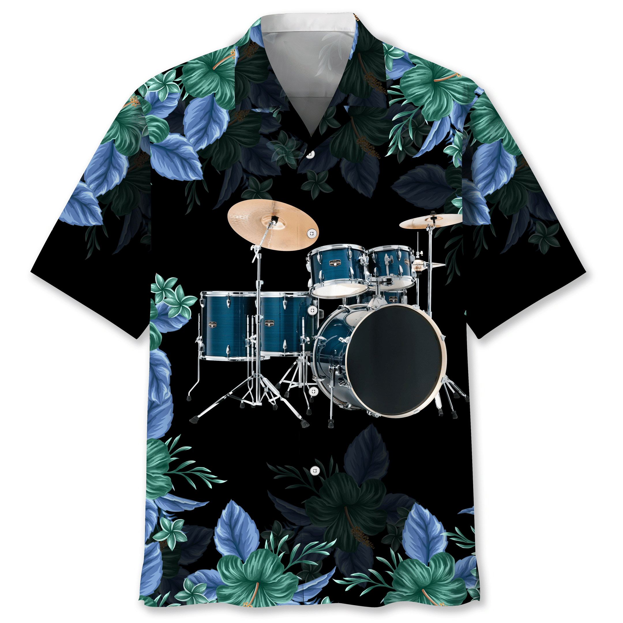 NEW Drum Nature Hawaiian Shirt