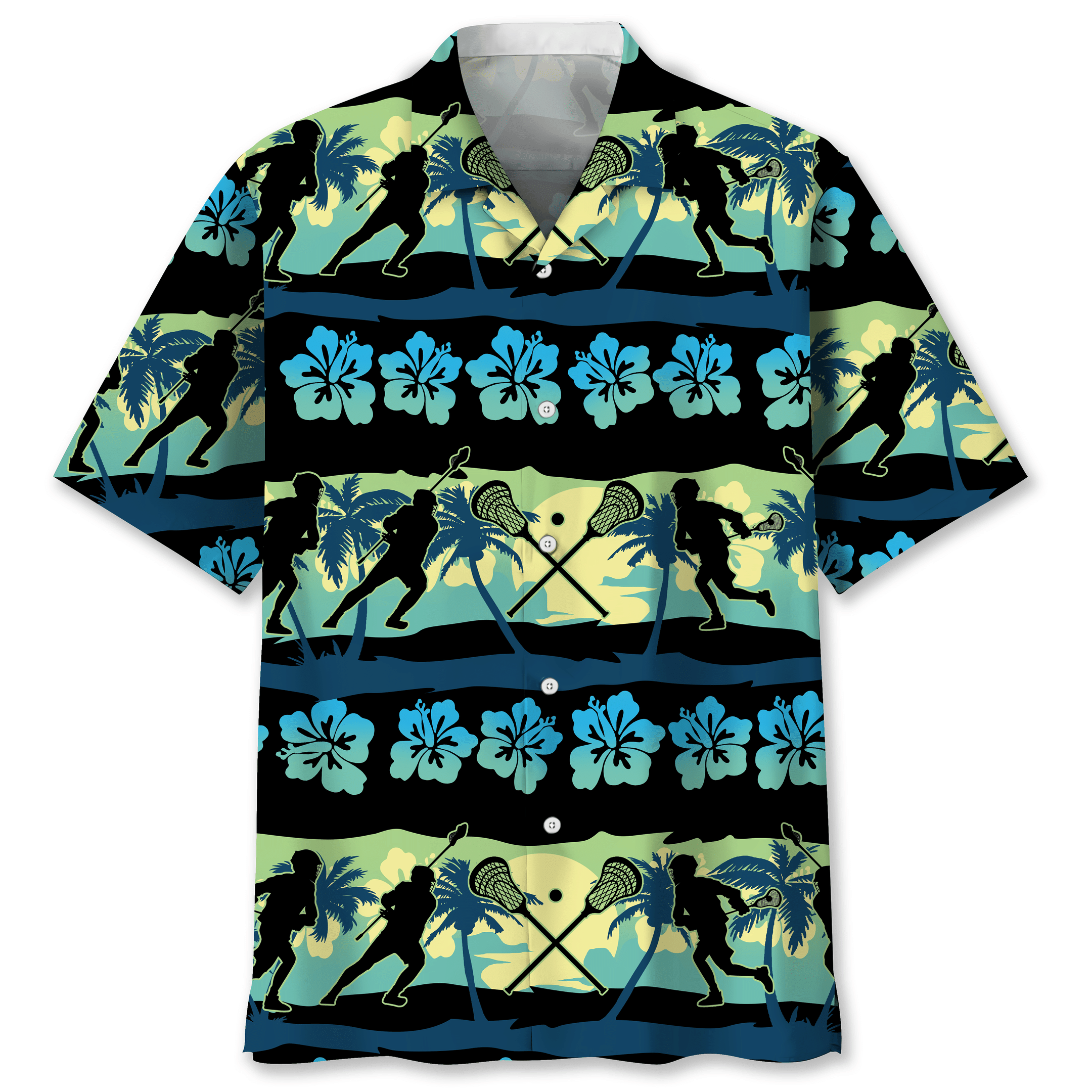 NEW Lacrosse Nature Beach Hawaiian Shirt