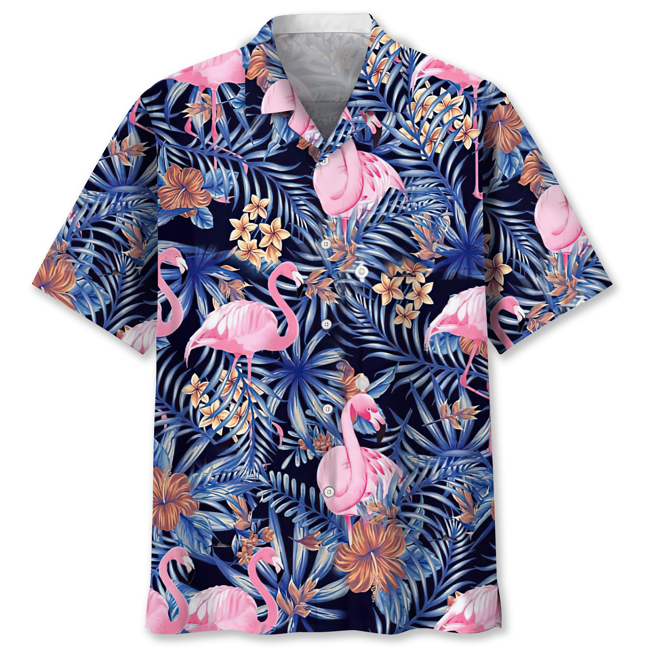 NEW Flamingo Tropical Hawaiian Shirt