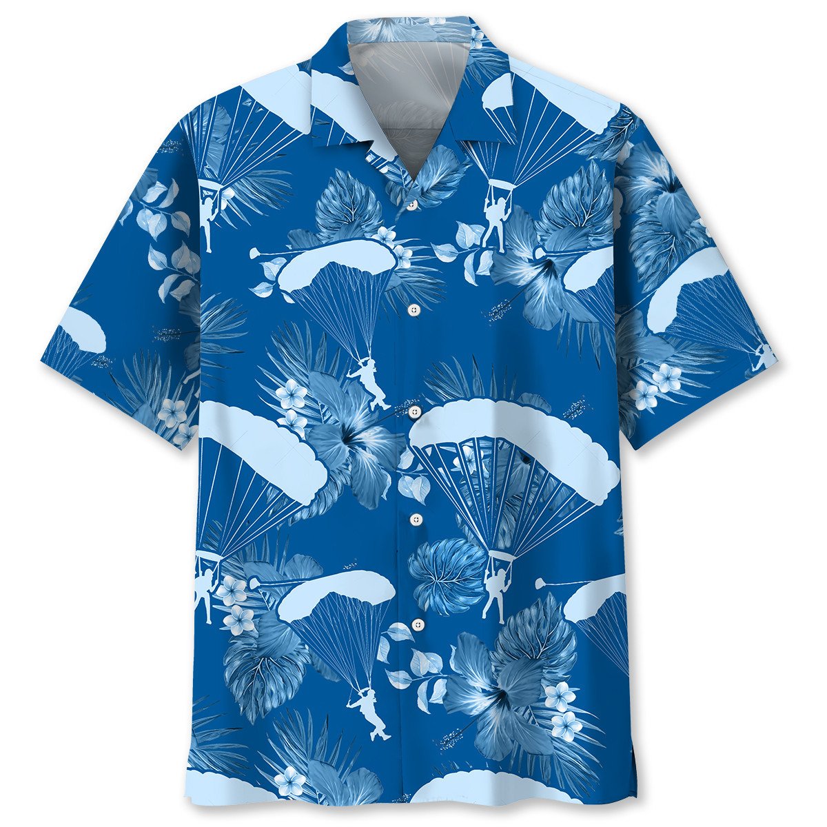 NEW Skydiving Blue Hawaiian Shirt