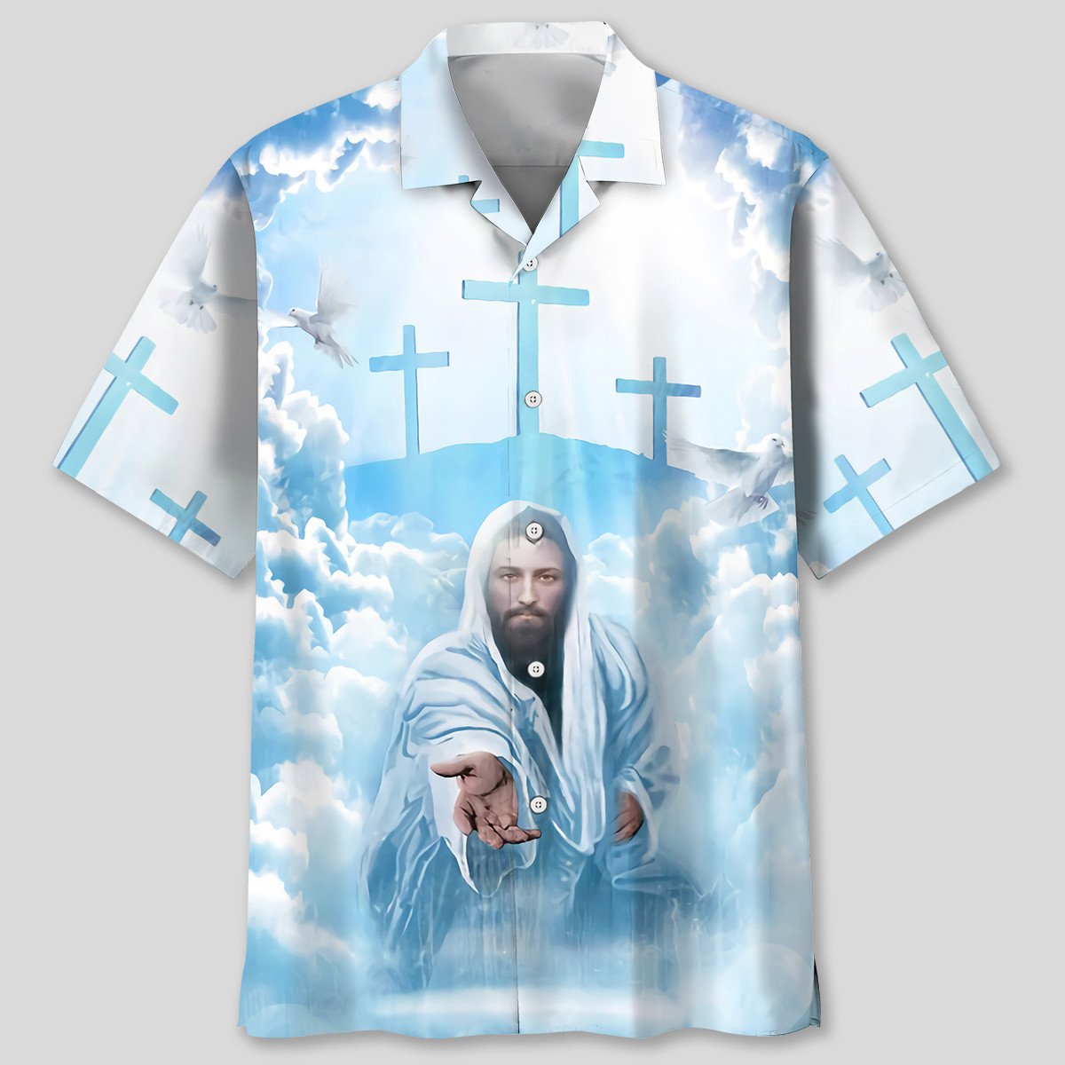 NEW Cross Jesus Hawaiian Shirt