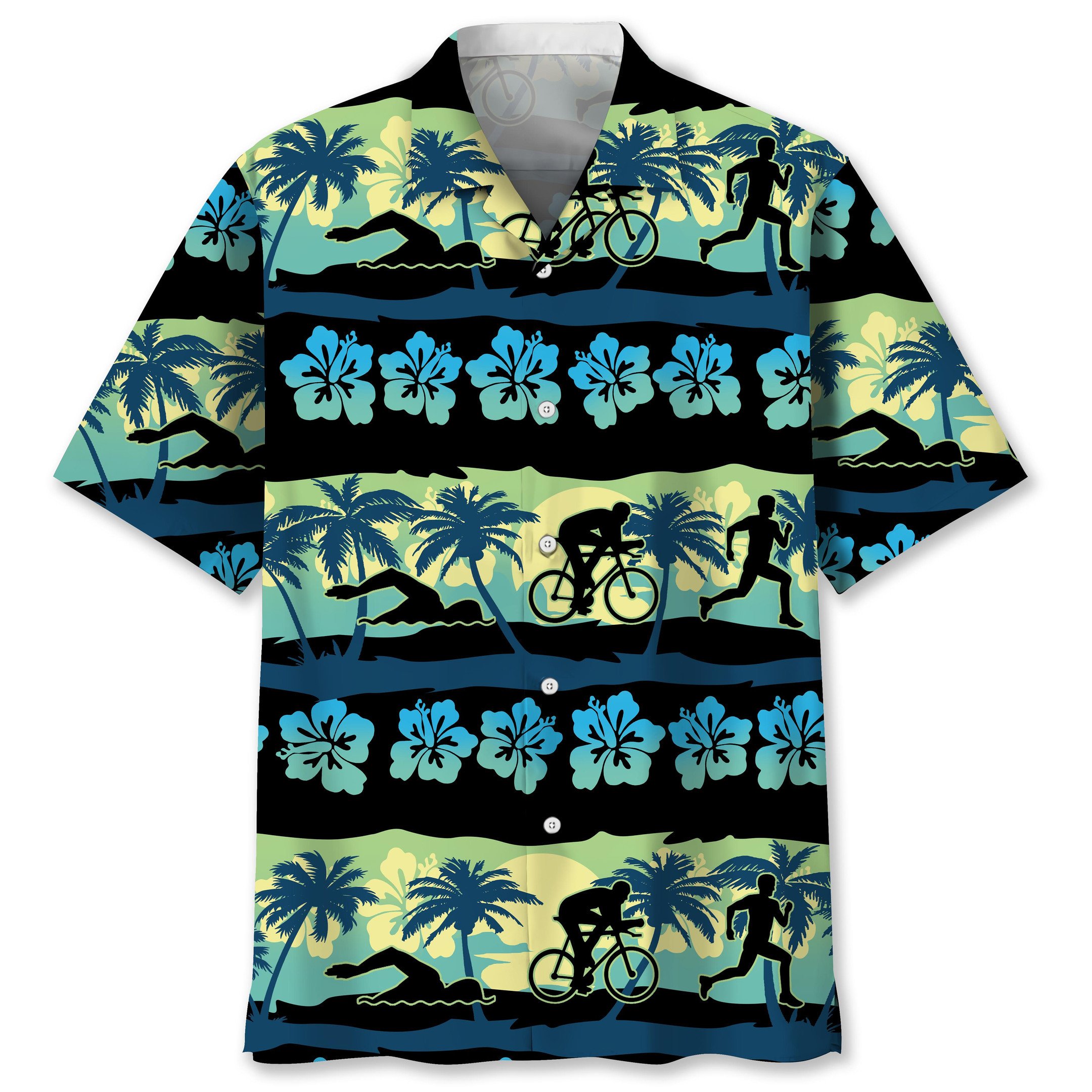 NEW Triathlon Nature Beach Hawaiian Shirt