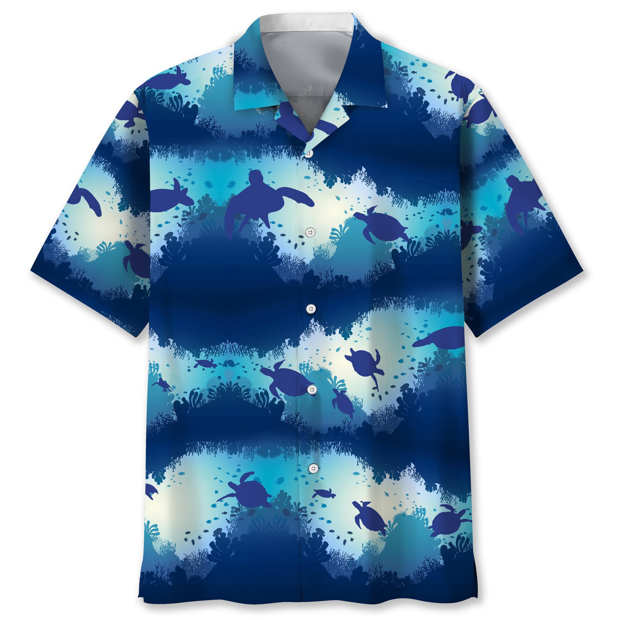 NEW Turtle Blue Ocean Hawaiian Shirt