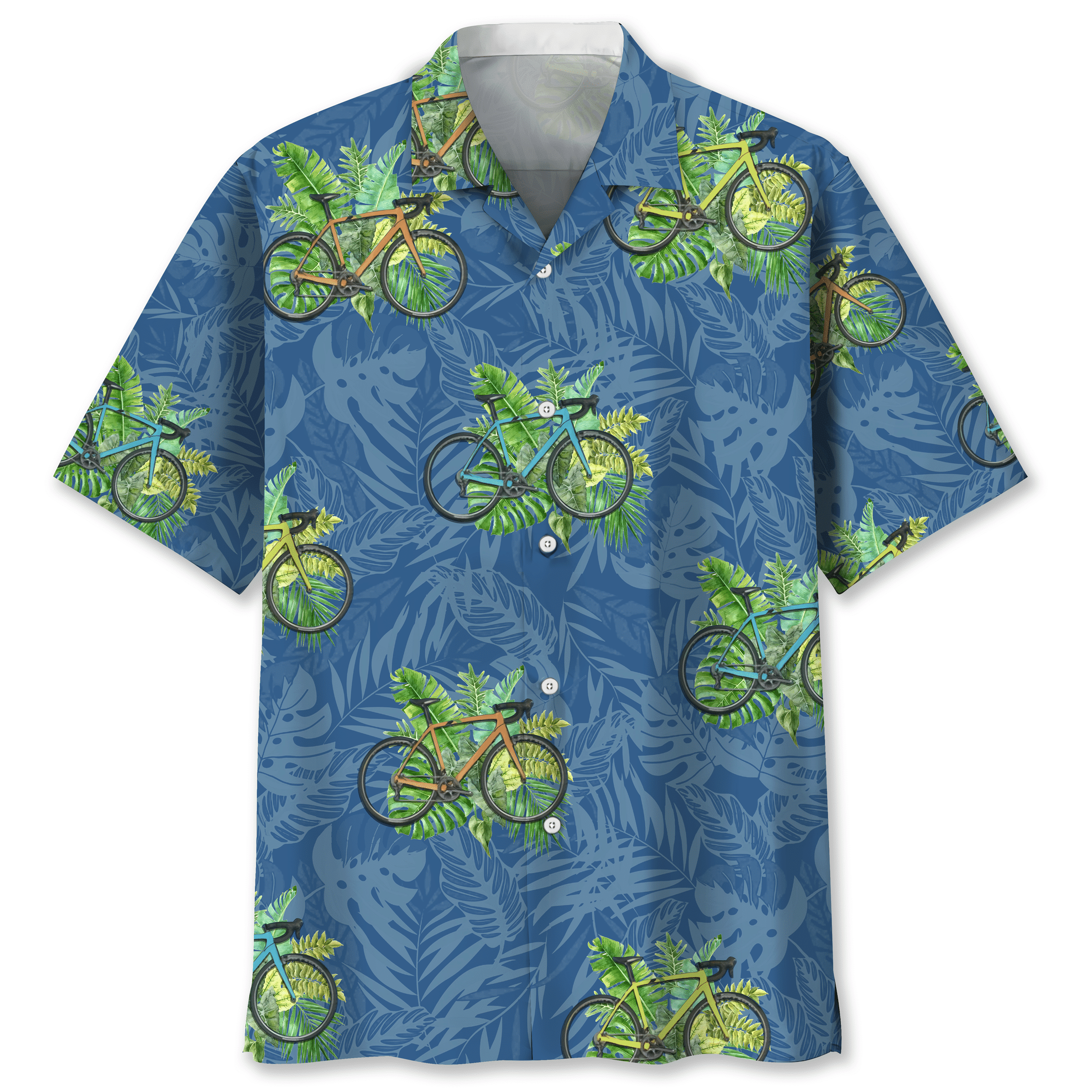 NEW Cycling tropical Nature Hawaiian Shirt