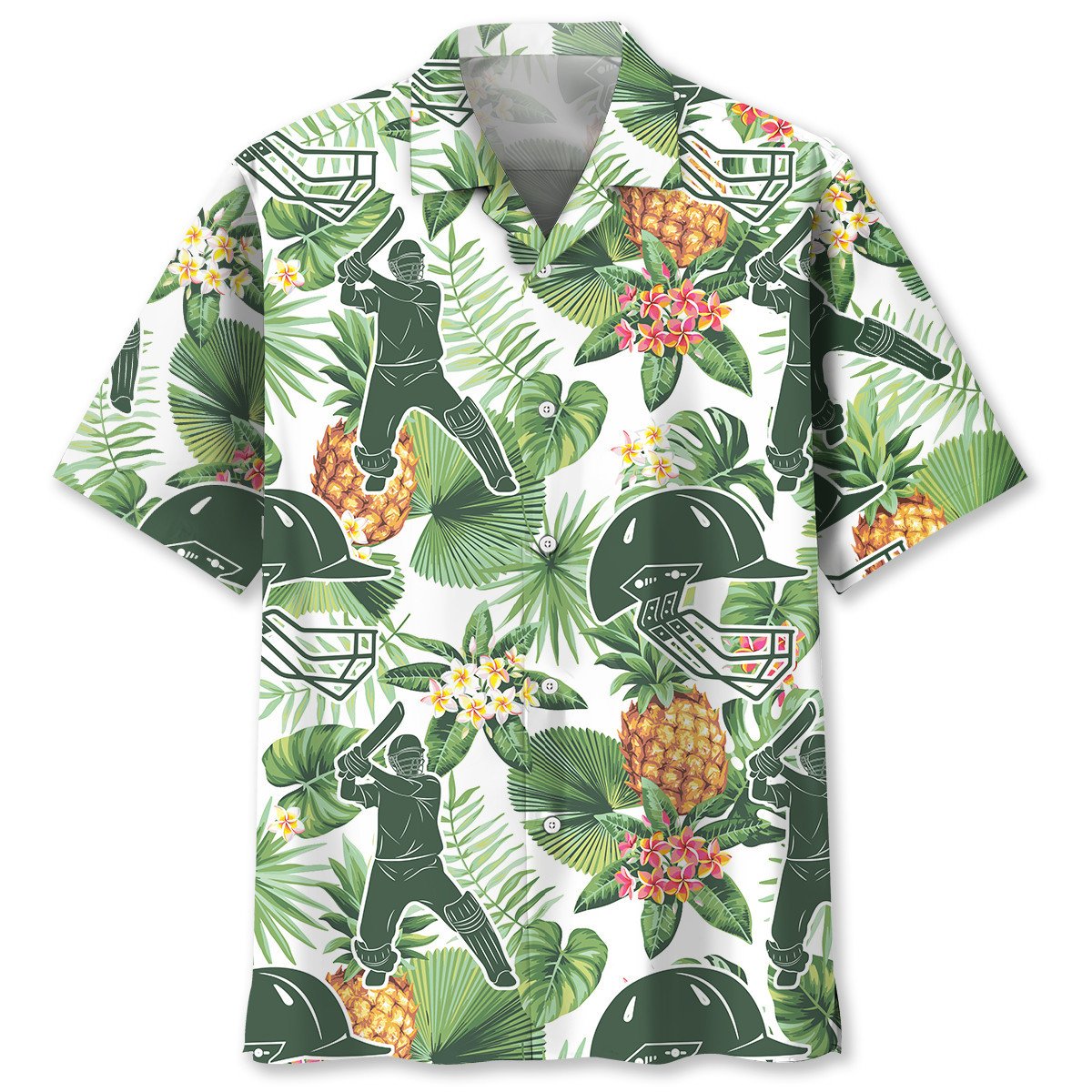 NEW Cricket Tropical Pineapple Hawaiian Shirt