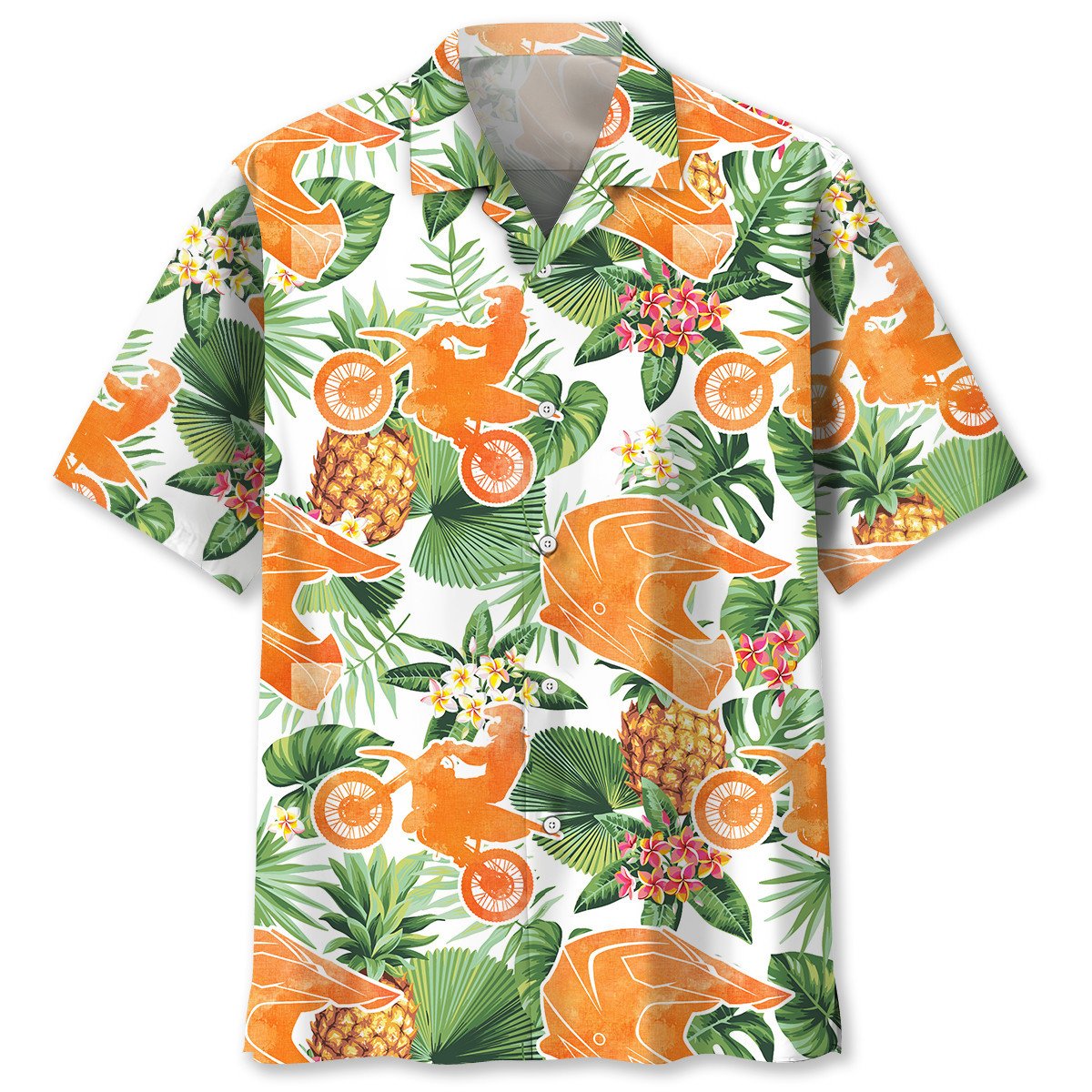 NEW Motocross Pineapple Tropical Hawaiian Shirt