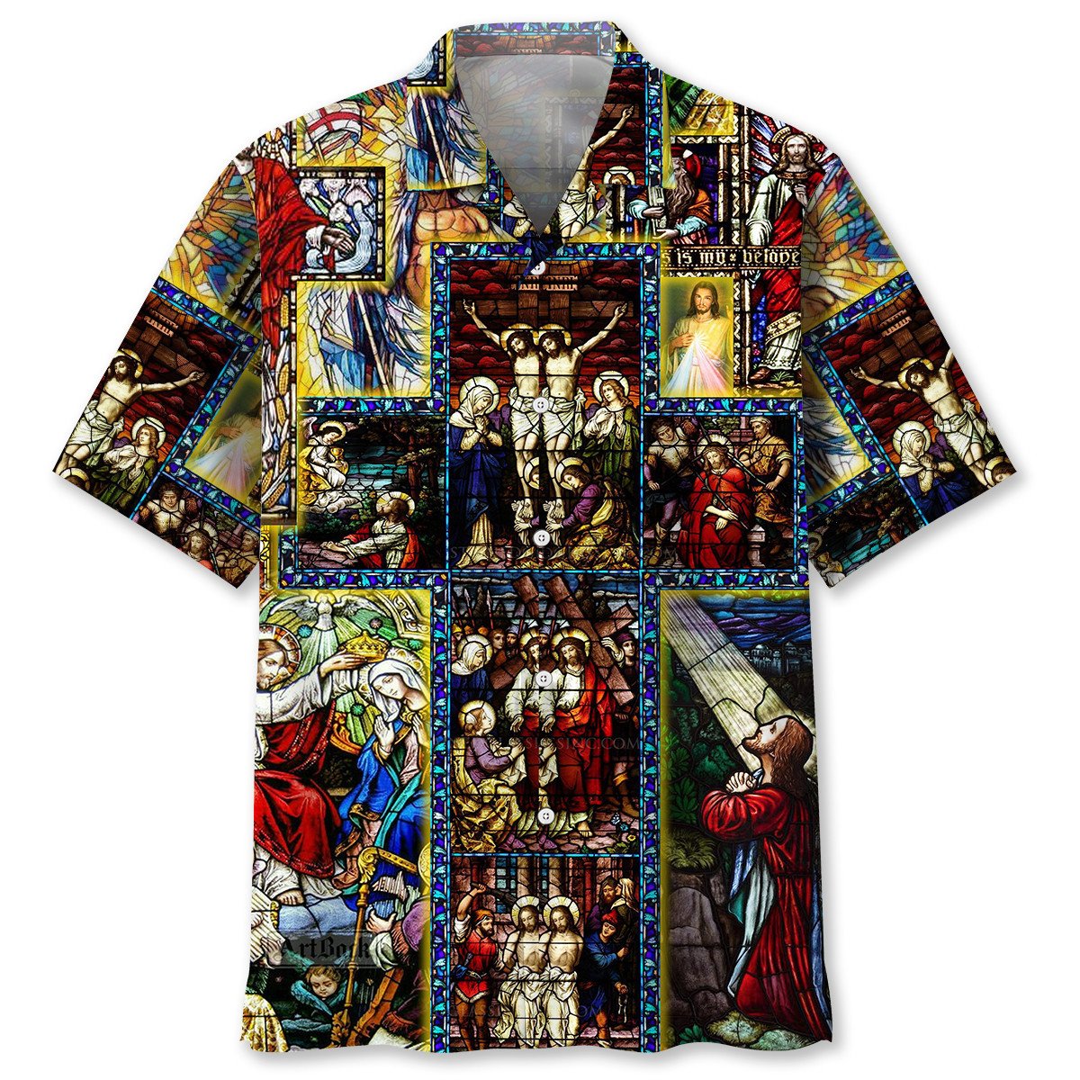 NEW Jesus Catholic Aloha Hawaiian Shirt