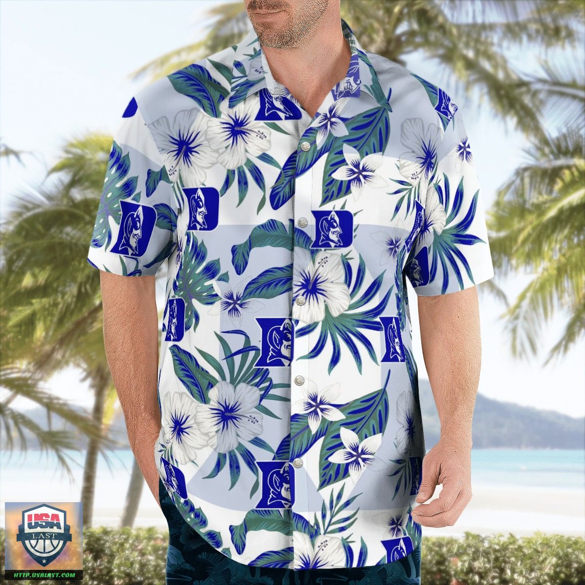 Up to 20% Off NBA Duke Blue Devils Hawaiian Shirts Beach Short