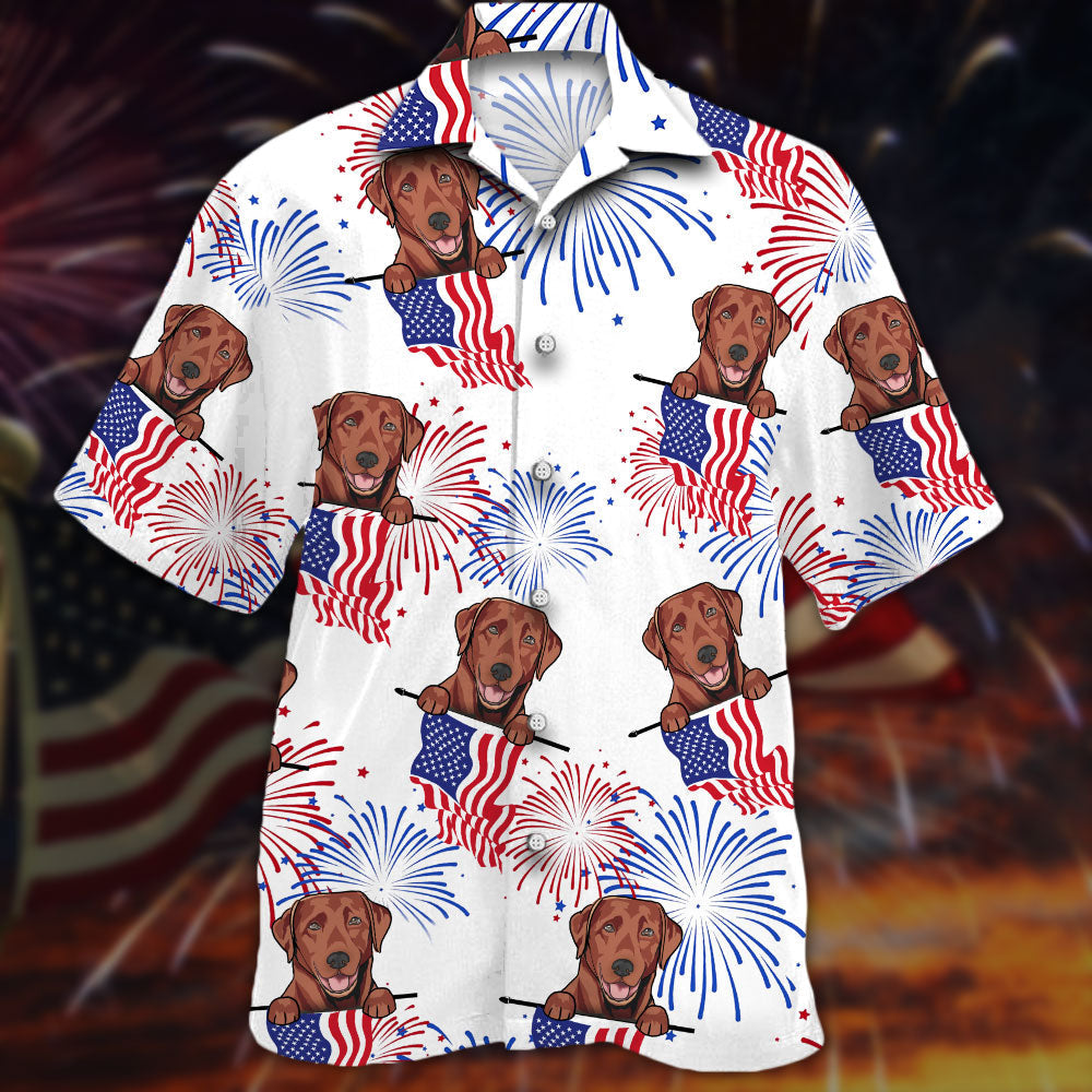 NEW Brown Labrador Retriever Independence Day Is Coming Hawaii Shirt
