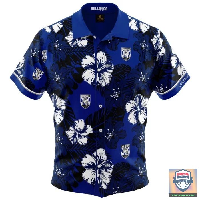 Fabulous Canterbury Bulldogs Hibiscus Hawaiian Shirt