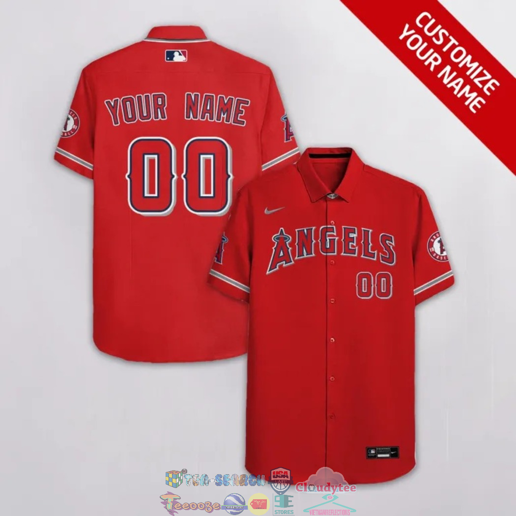 Best Price Los Angeles Angels MLB Personalized Hawaiian Shirt