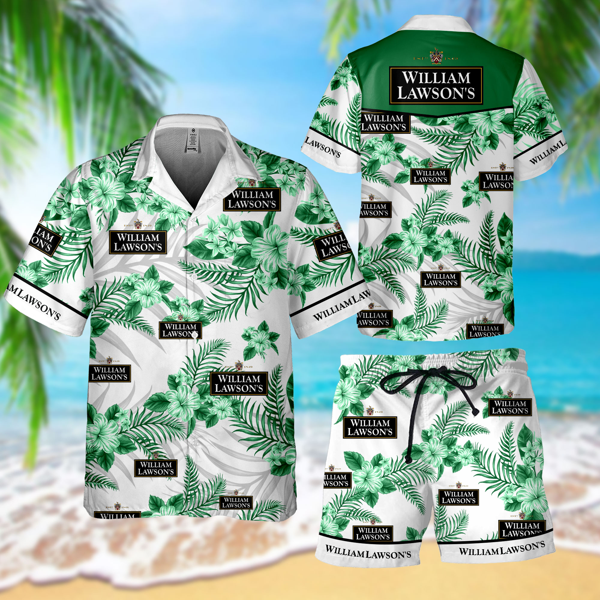 NEW William Lawson’s Hawaii Shirt, Shorts