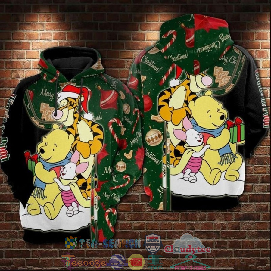 Winnie The Pooh And Friends Christmas Gift 3D Hoodie