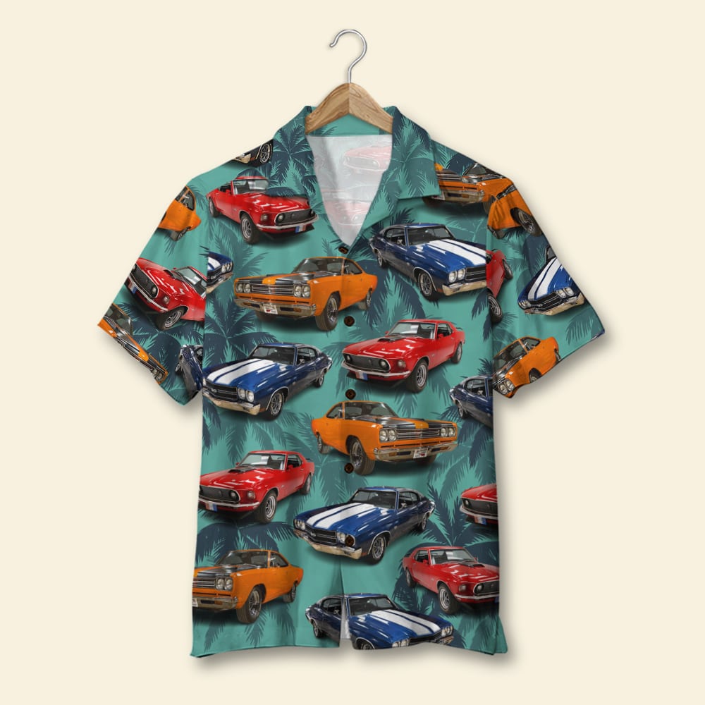 HOT Classic Car pattern Hawaii Shirt