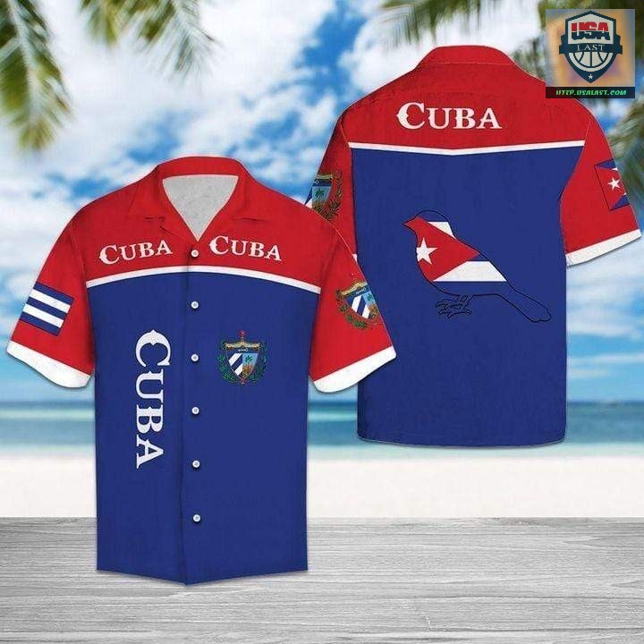 Amazing Cuba Latino American Red Navy Hawaiian Shirt