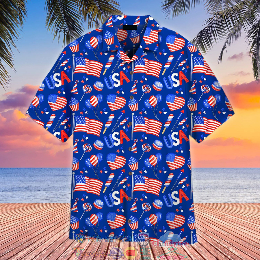4th Of July Independence Day America Festive Hawaiian Shirt