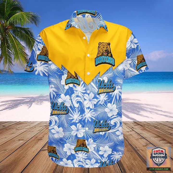 Rare UCLA Bruins NCAA Tropical Seamless Hawaiian Shirt