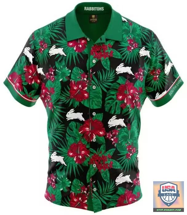 Excellent South Sydney Rabbitohs Hibiscus Hawaiian Shirt