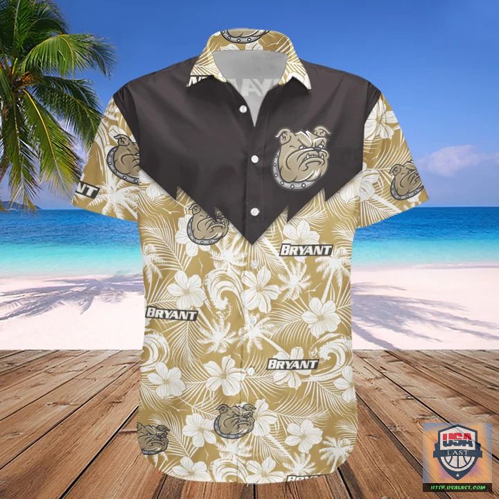 Bryant Bulldogs NCAA Tropical Seamless Hawaiian Shirt