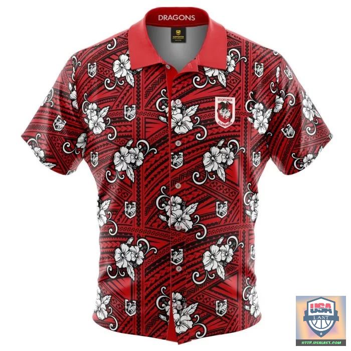 Discount St George Dragons AFL Red Hawaiian Shirt