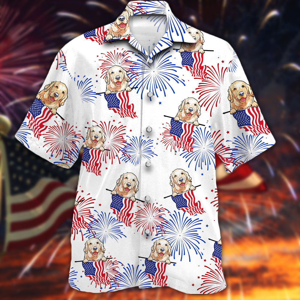 NEW Golden Independence Day Is Coming white Hawaii Shirt, Shorts
