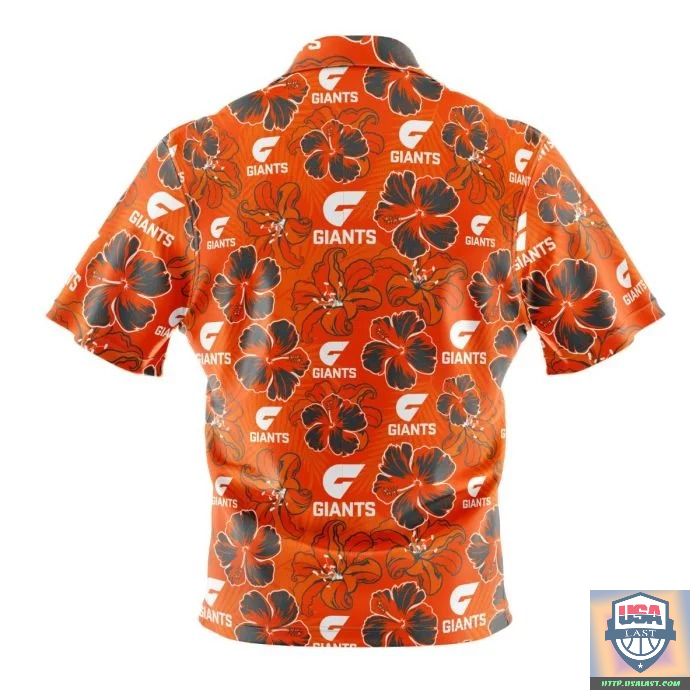 Nice GWS Giants AFL Tropical Hawaiian Shirt