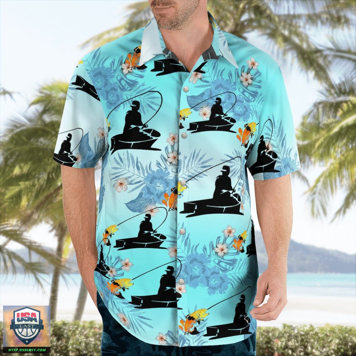 High Quality Fishing Aloha Hawaiian Shirts Beach Short