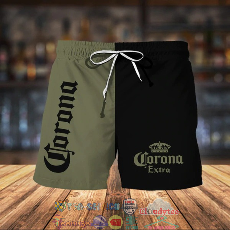 Corona Extra Beer Basic Hawaiian Shorts