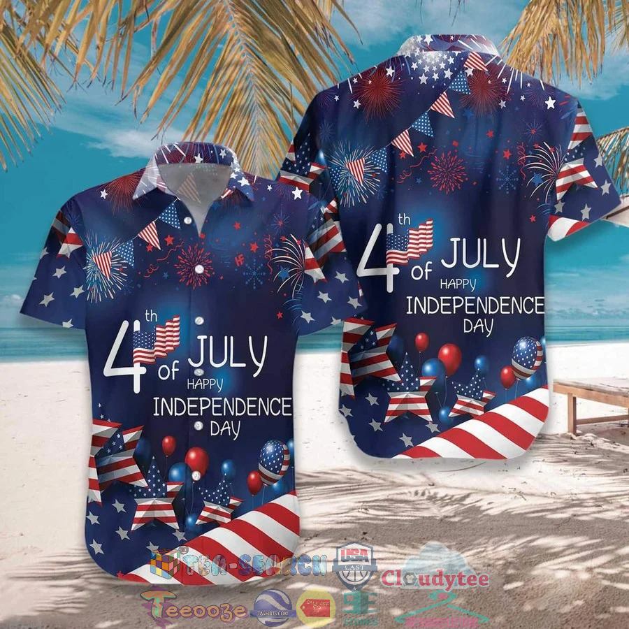 4th July Happy Independence Day Hawaiian Shirt
