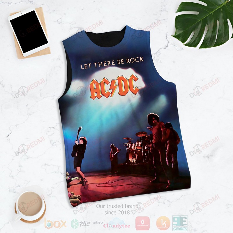NEW AC DC Let There Be Rock Album 3D Tank Top