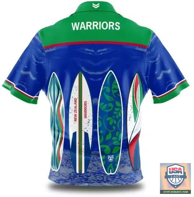Up to 20% Off New Zealand Warriors NRL Surfing Hawaiian Shirt